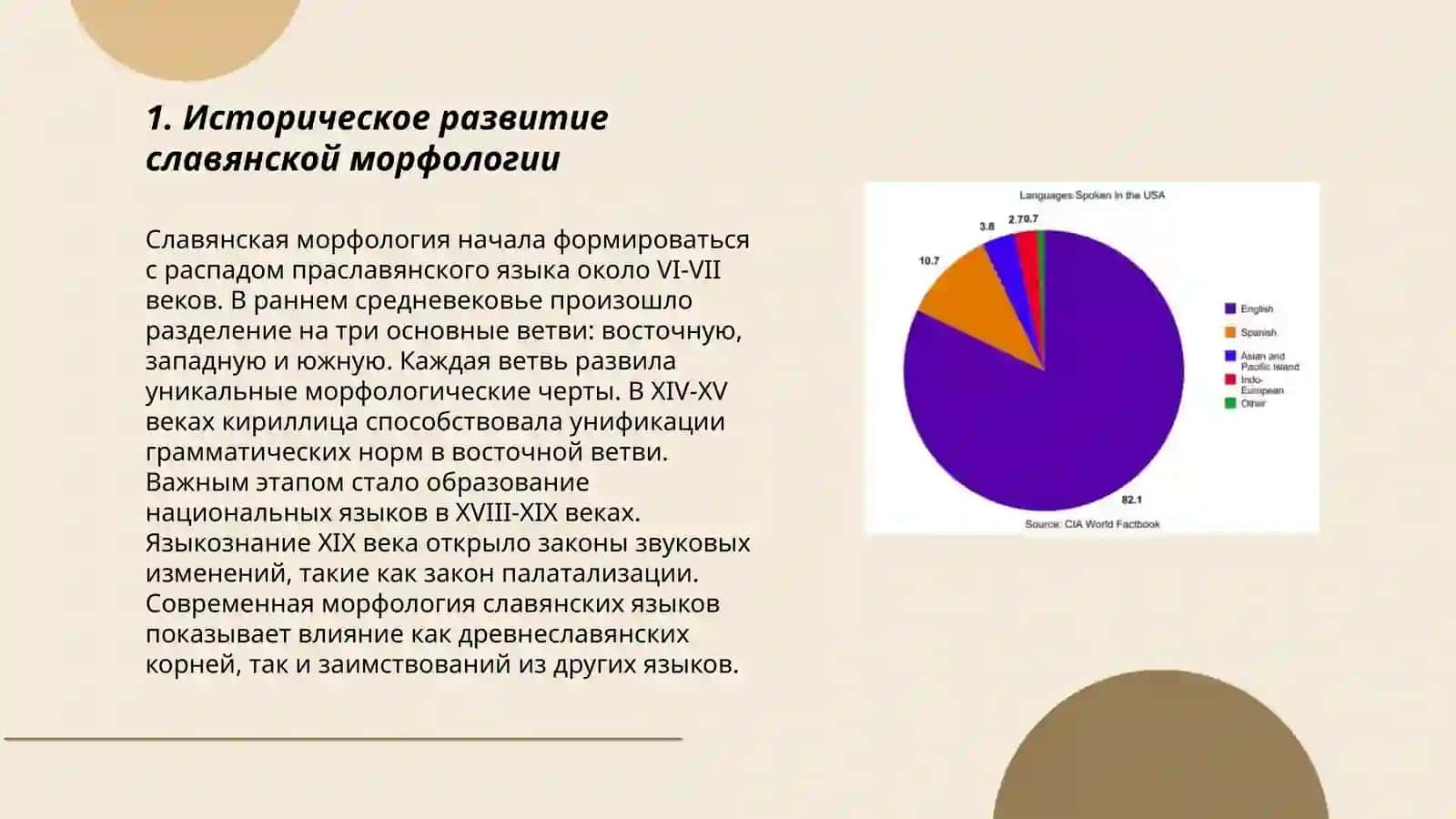 Родство славянских языков в сфере морфологии 3