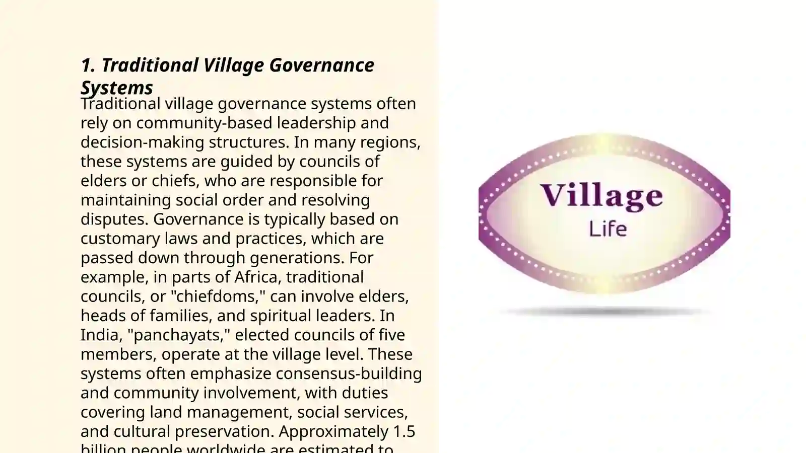 Village life 3