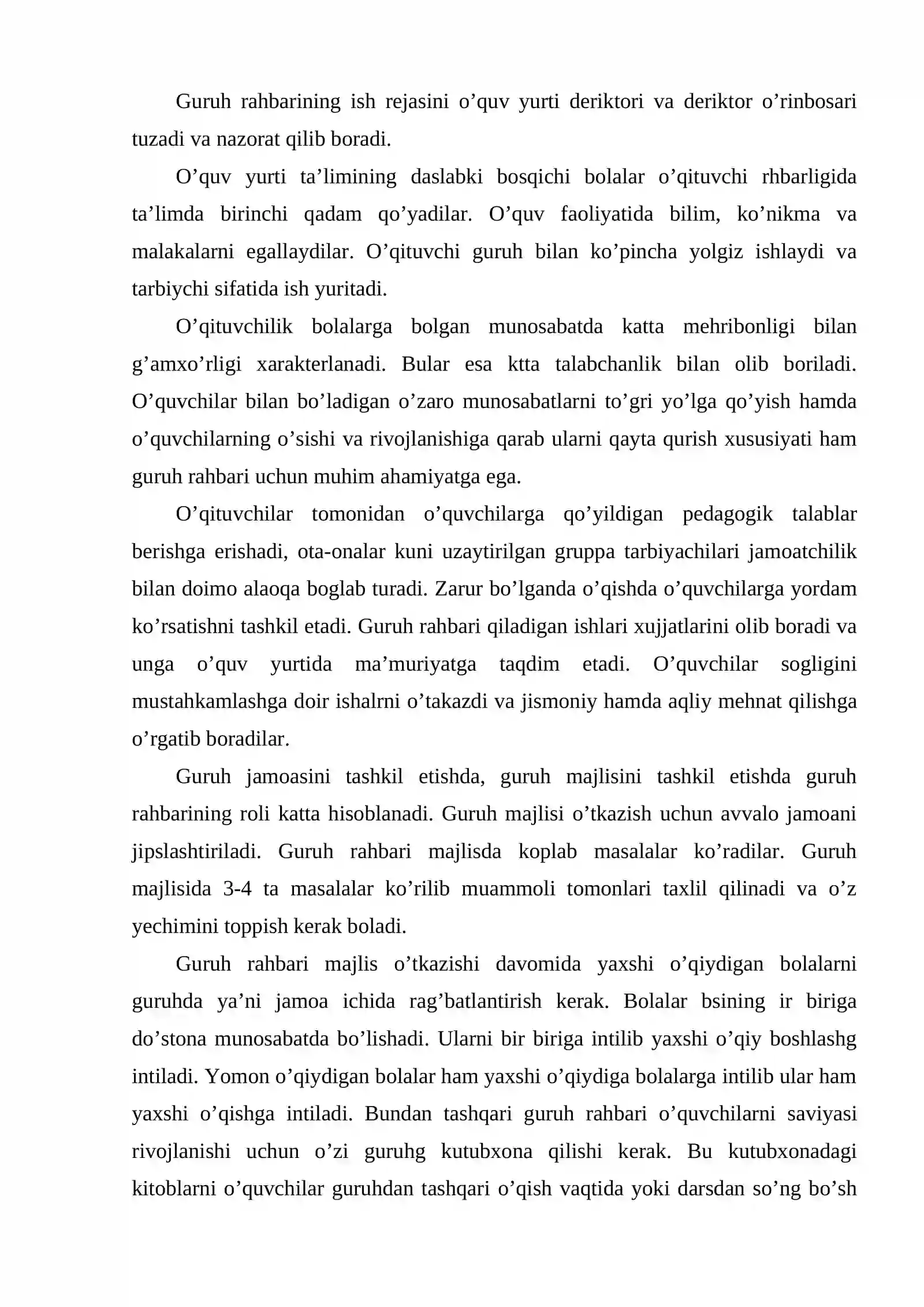 Tarbiyaviy ishlarni tashkil etish metodikasi kursi 3