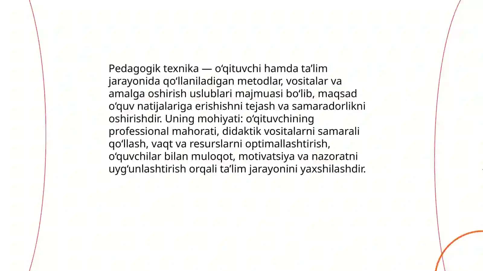 Pedagogik texnikaning xususiyatlari 3