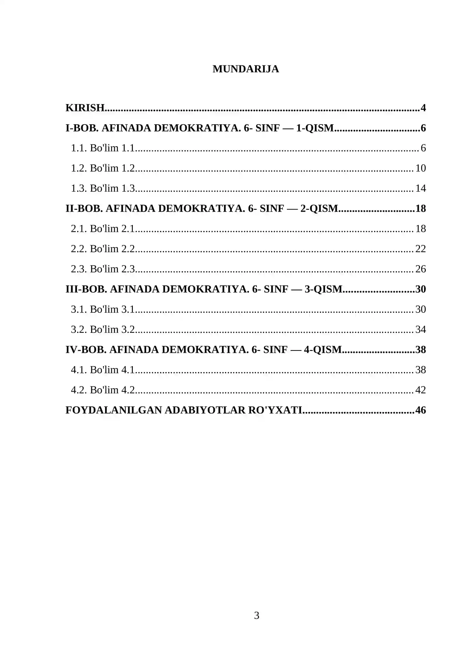 AFINADA DEMOKRATIYA. 6- SINF 3
