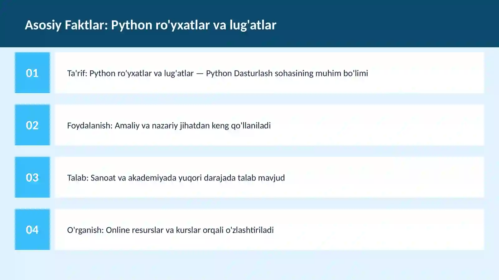 PYTHON DASTURLASH 3