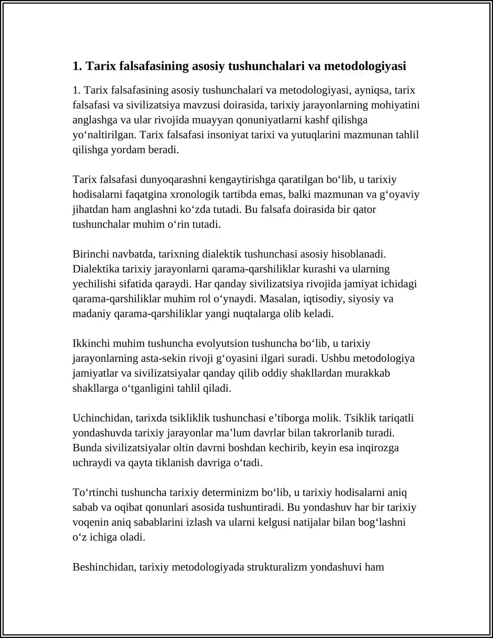 TARIX FALSAFASI VA SIVILIZATSIYA 3