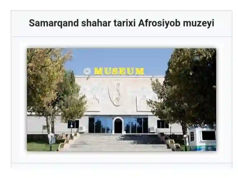 Afrosiyob Muzeyi 3
