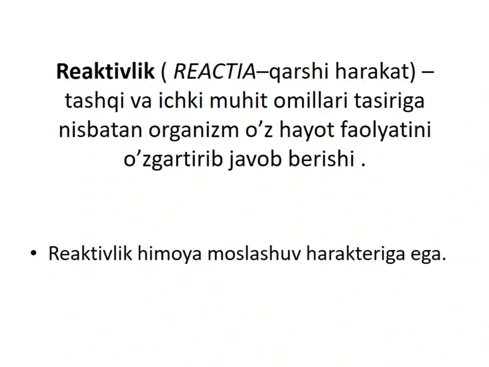 Patologik reaktivlik 3