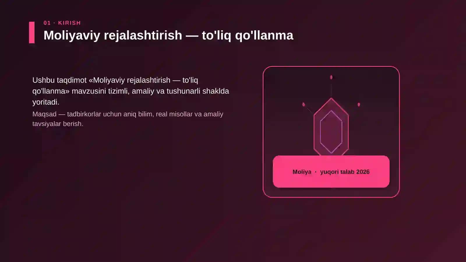 Moliyaviy rejalashtirish — to'liq qo'llanma 3