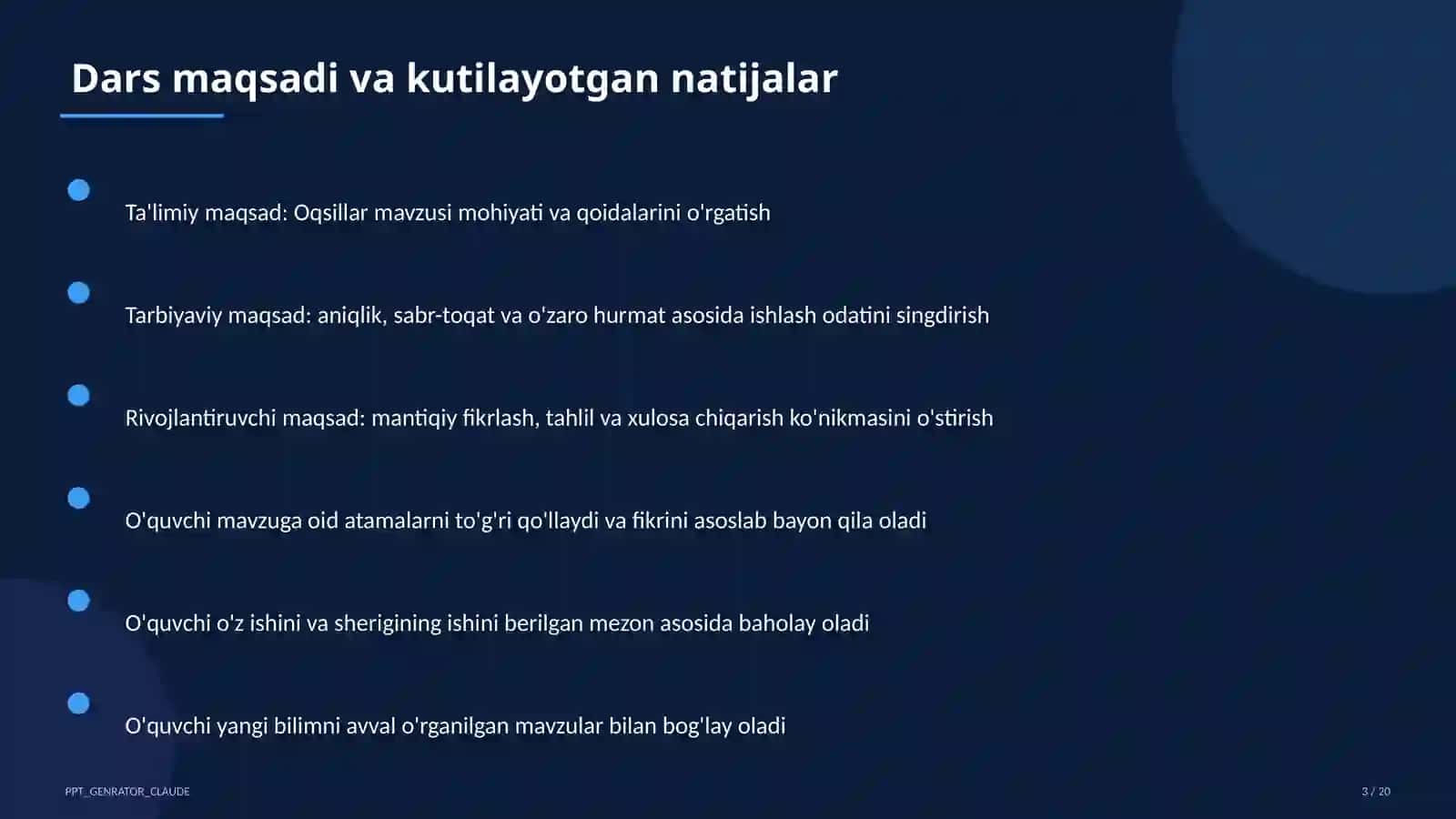 Oqsillar (11-sinf) 3