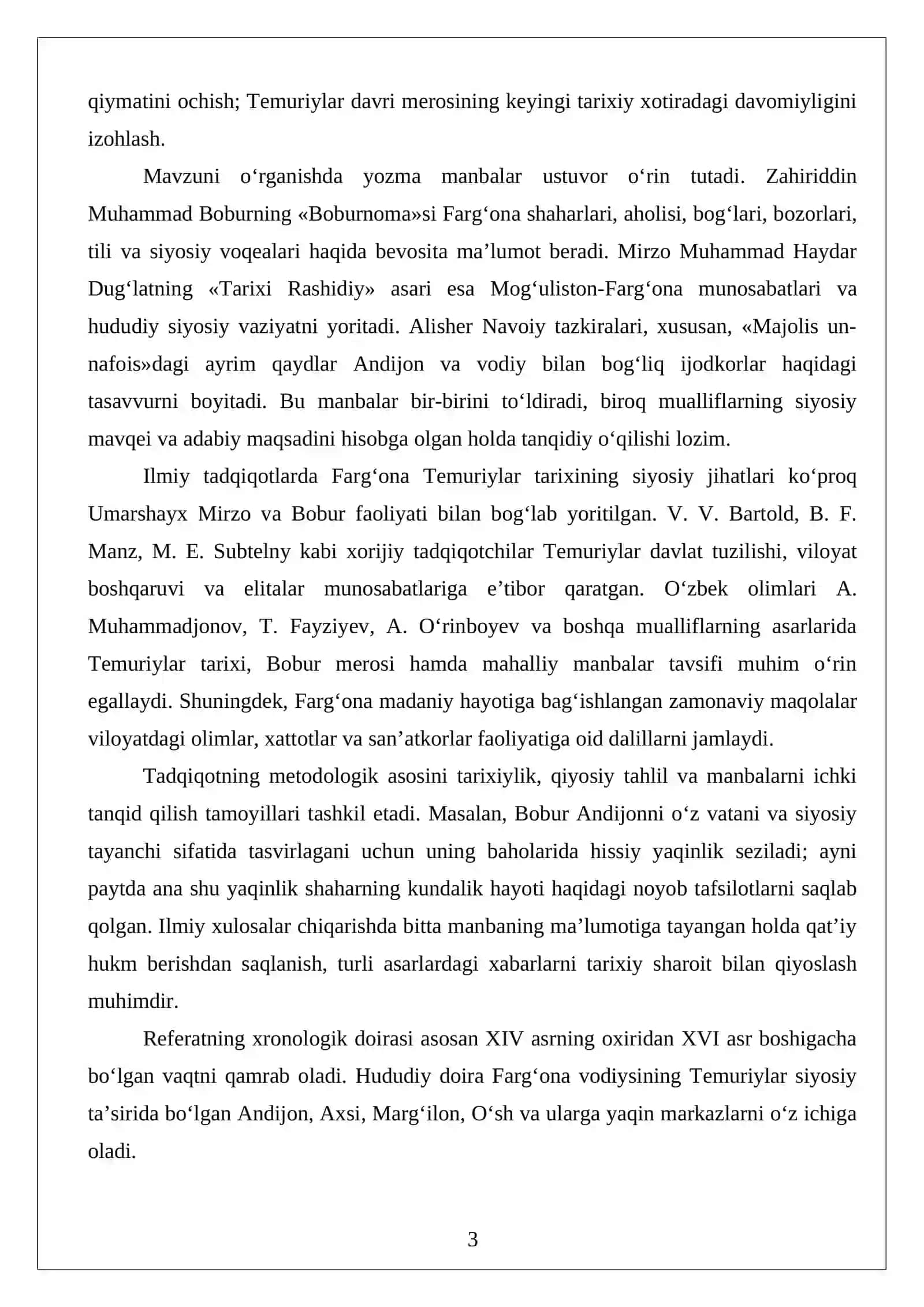Temuriylar davrida Farg‘onadagi madaniy hayot 3