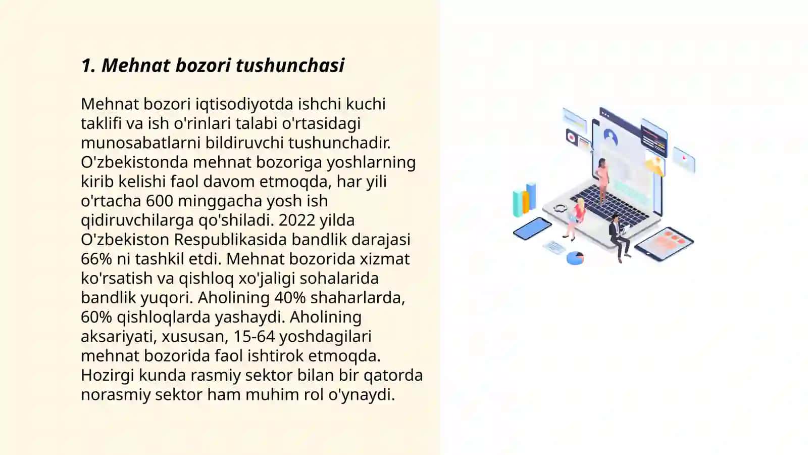 Mehnat bozorining rivojlanish konsepsiyasi va qoidalari.Mehnat bozorini rivojlantirishning asosiy bosqichlari.Mehnat kontrakti 3