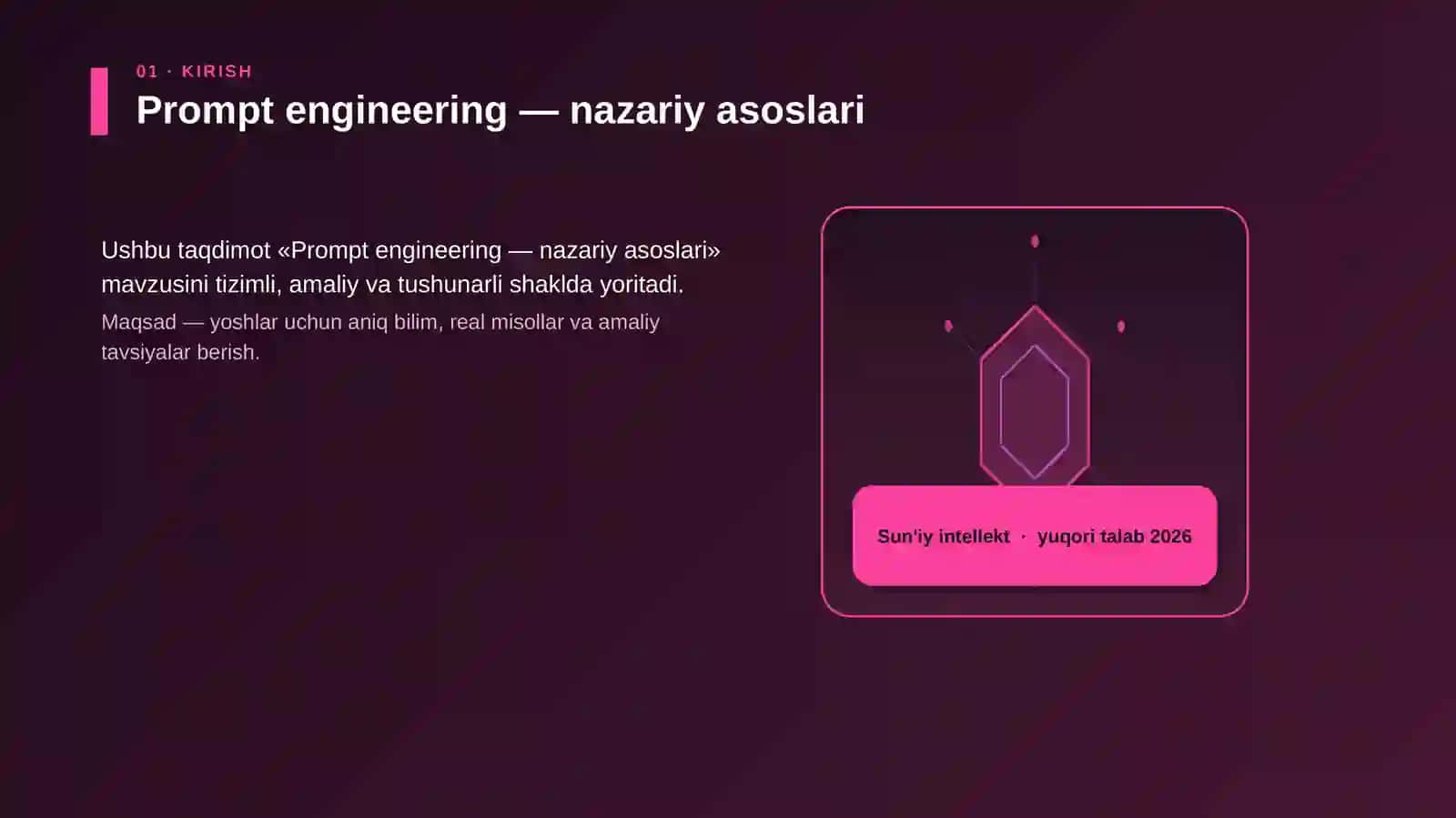 Prompt engineering - nazariy asoslari 3