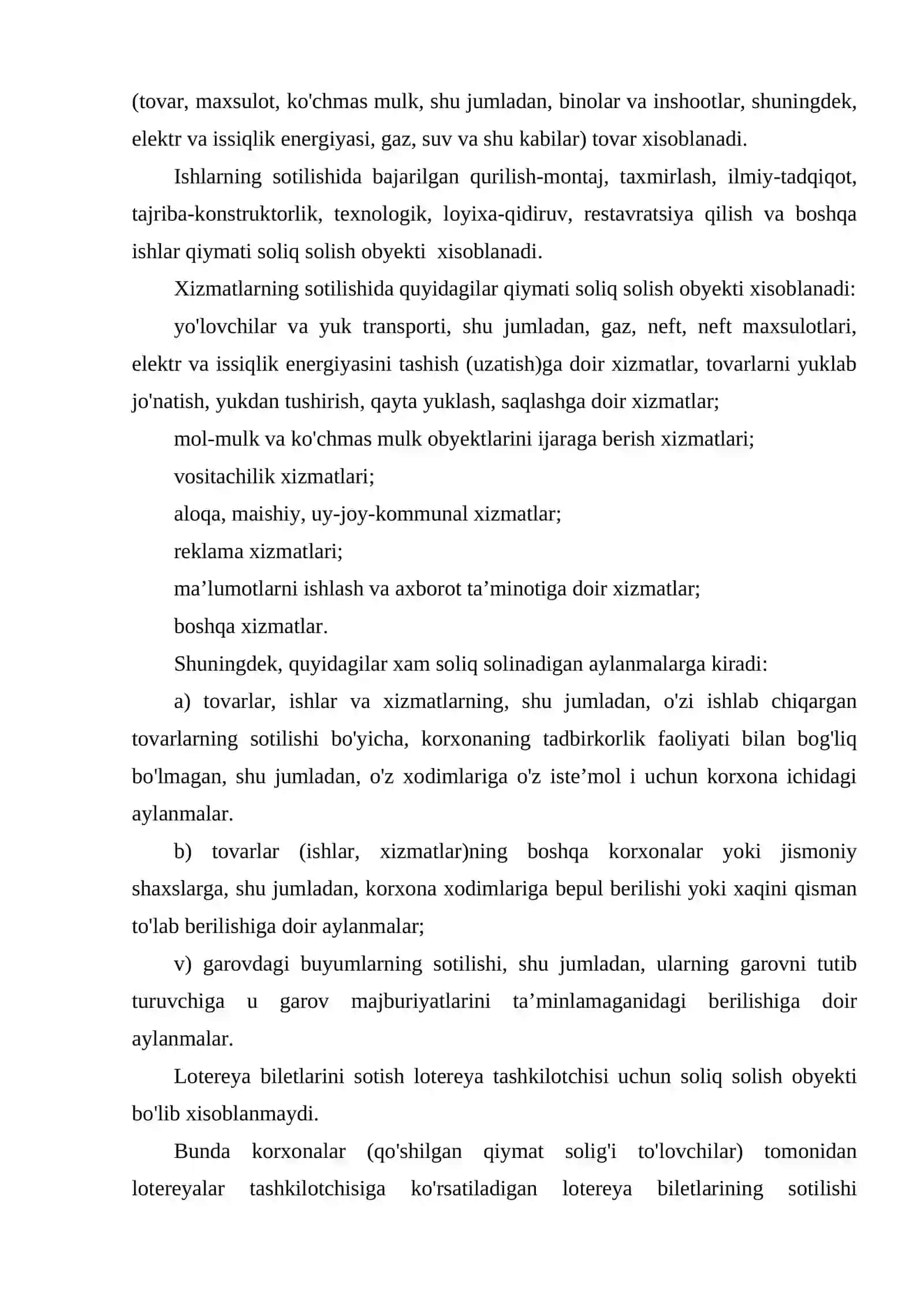 Qo'shilgan qiymat va aksiz soliqlari 3