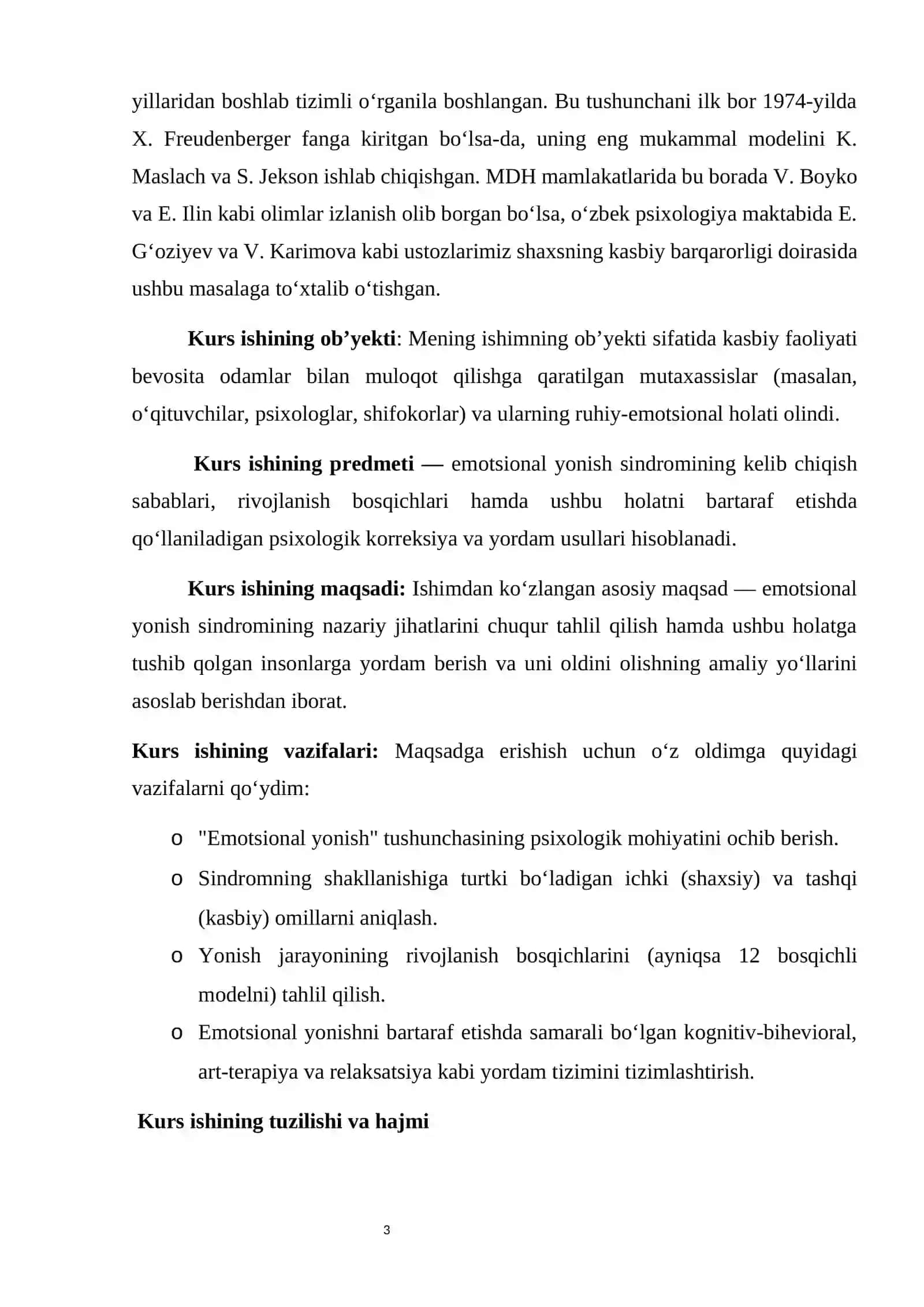 Emotsional Yonishda Psixologik Yordam Kurs Ishi 3