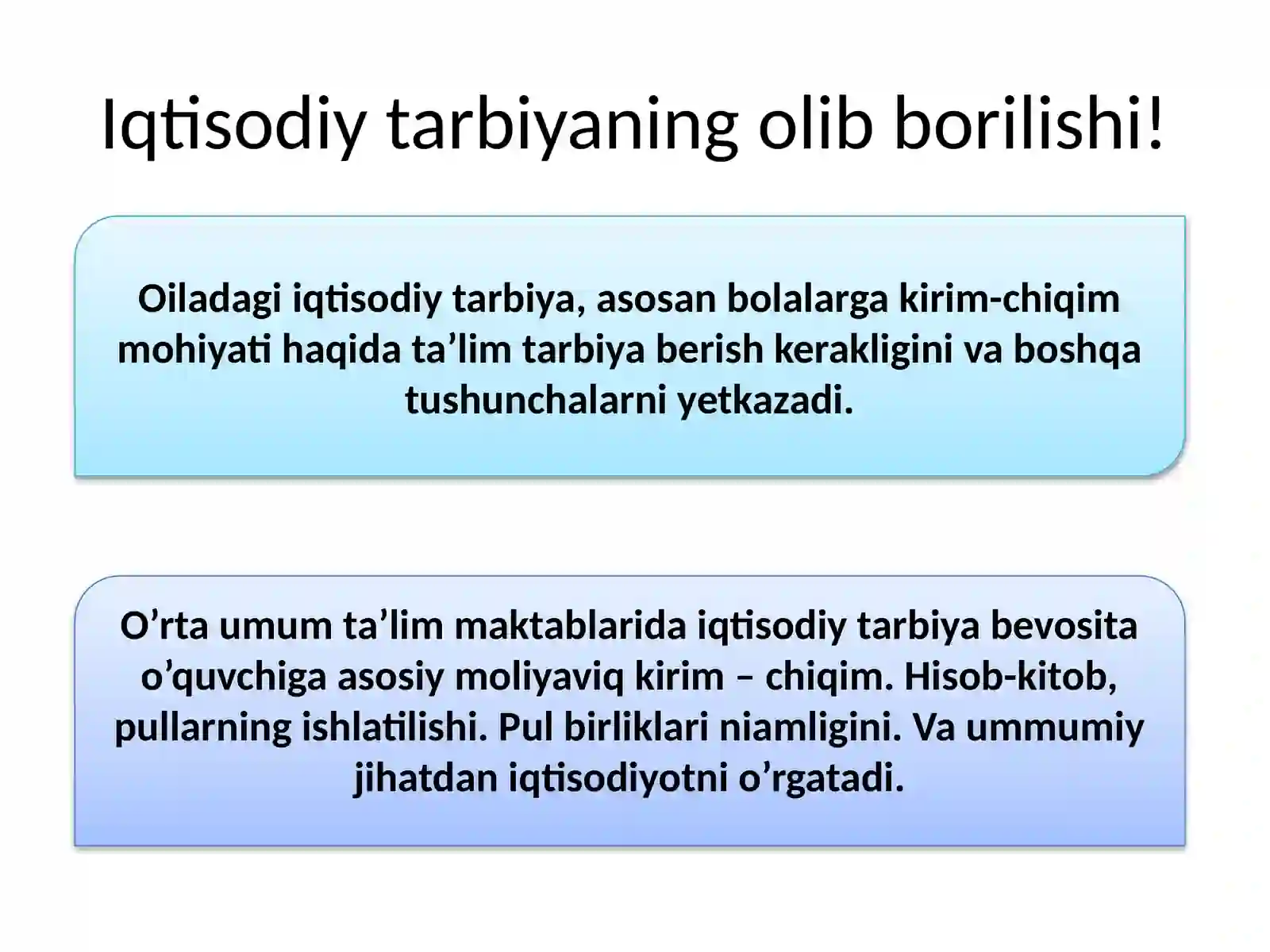 Iqtisodiy tarbiya 3