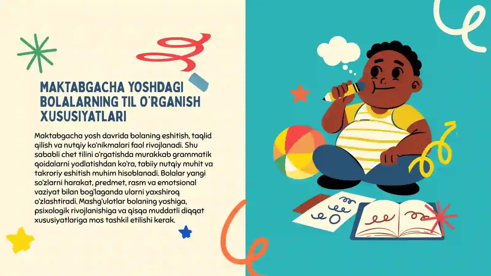 Maktabgacha yoshdagi bolalarga ingliz tilini o‘rgatishning zamonaviy usullari 3