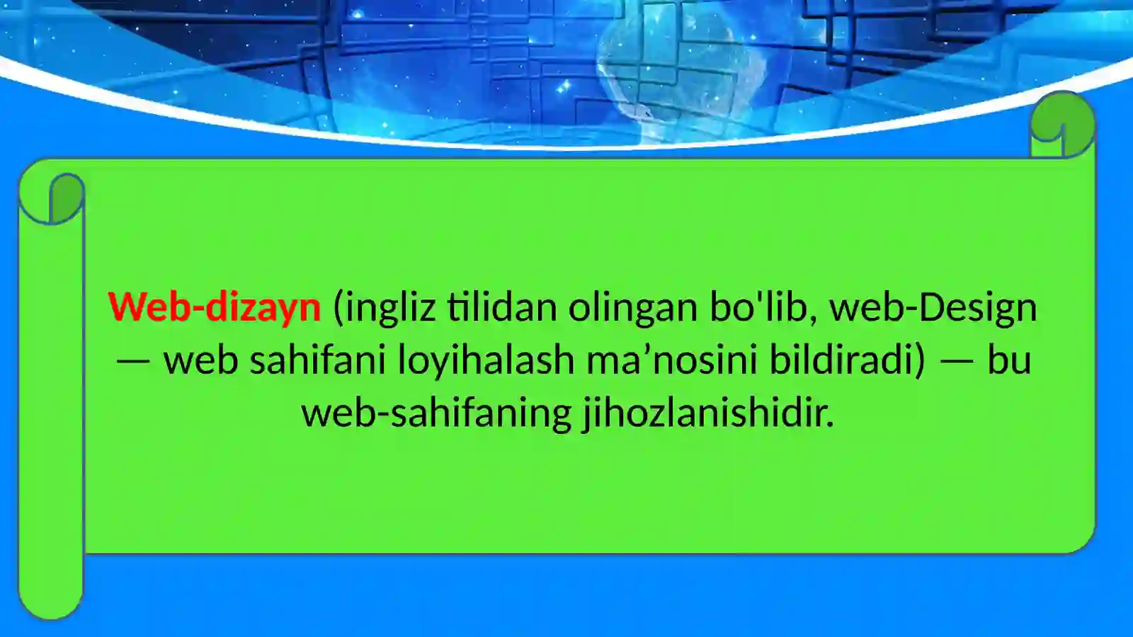 WEB SAHIFA DIZAYNINI YARATISH 3