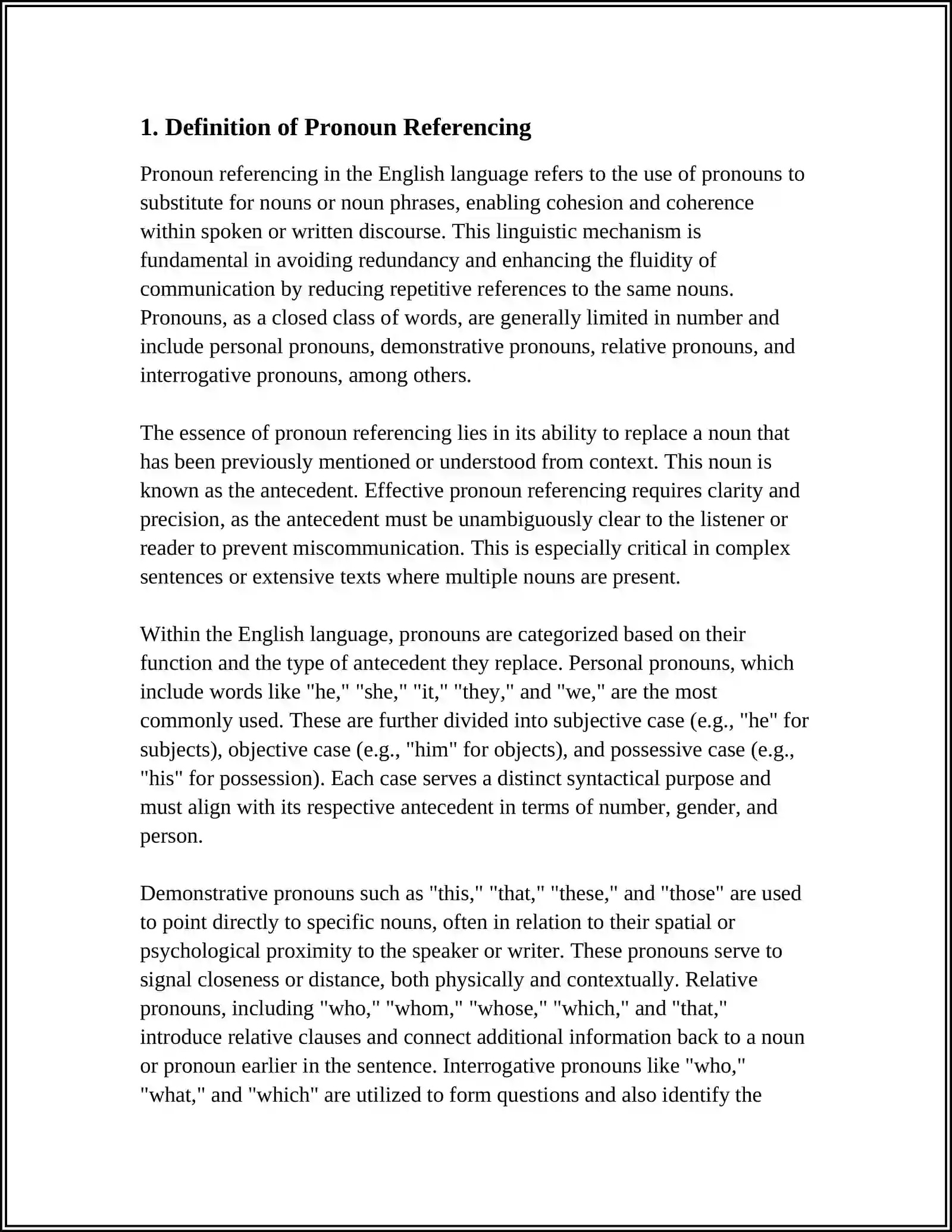 UNDERSTANDING PRONOUN REFERENCING 3