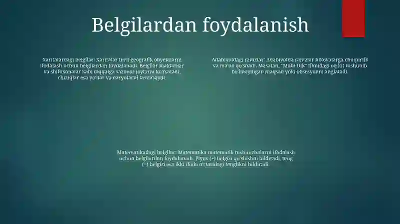 Tinish Belgilari 3