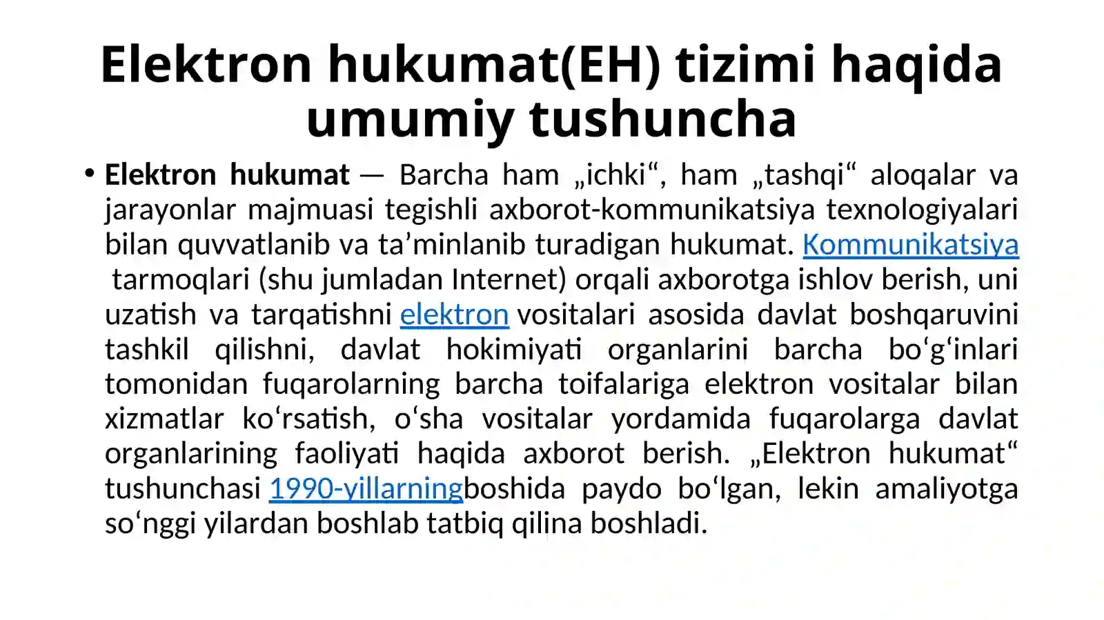 Elektron hukumat tizimi 3