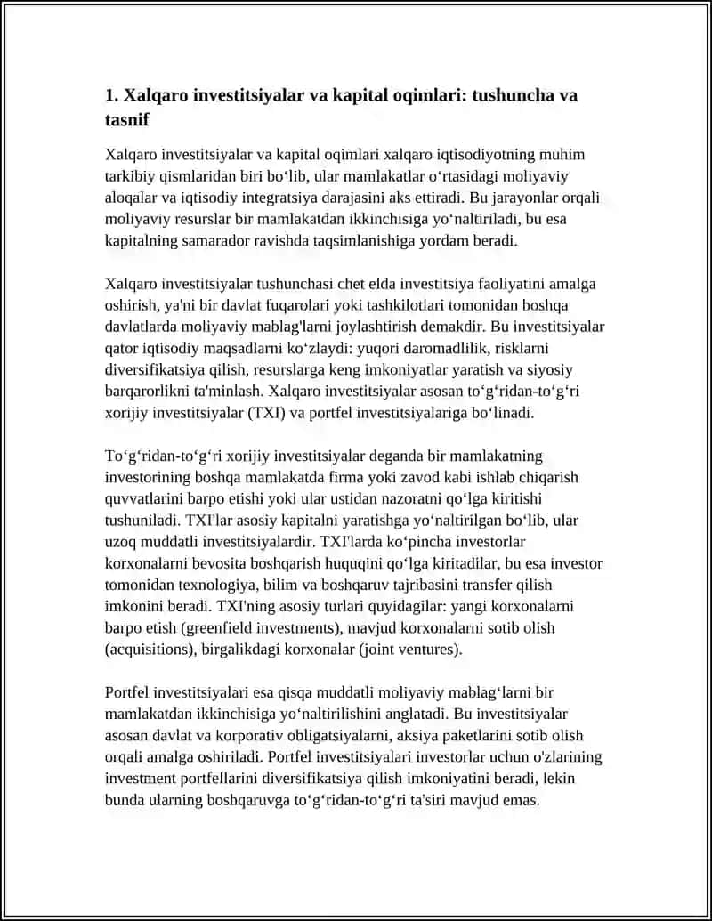 XALQARO INVESTITSIYAR VA KAPITAL OQIMLARI NAZARIYASI 3