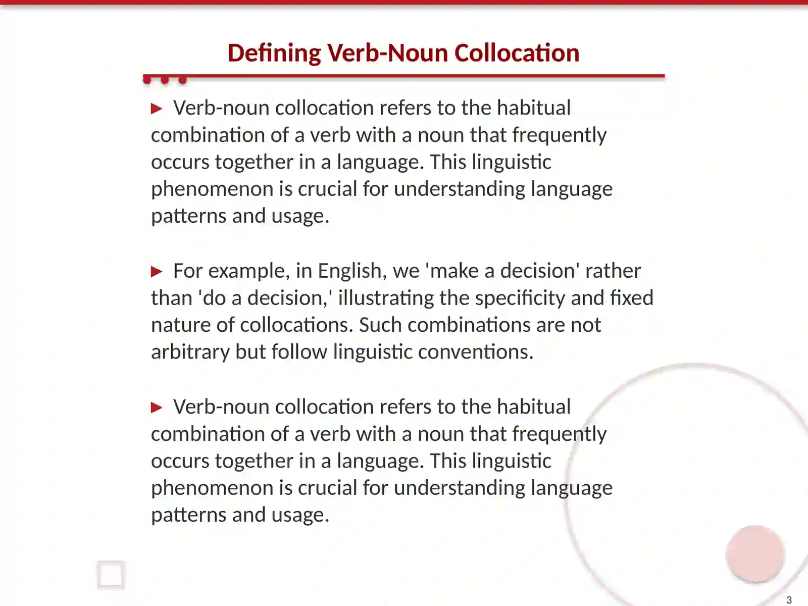 Verb-Noun Collocation 3