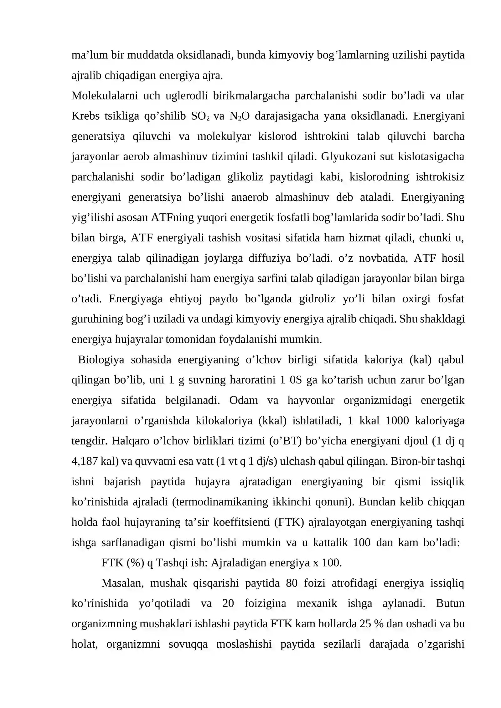 Energiya va moddalar almashinuvi 3
