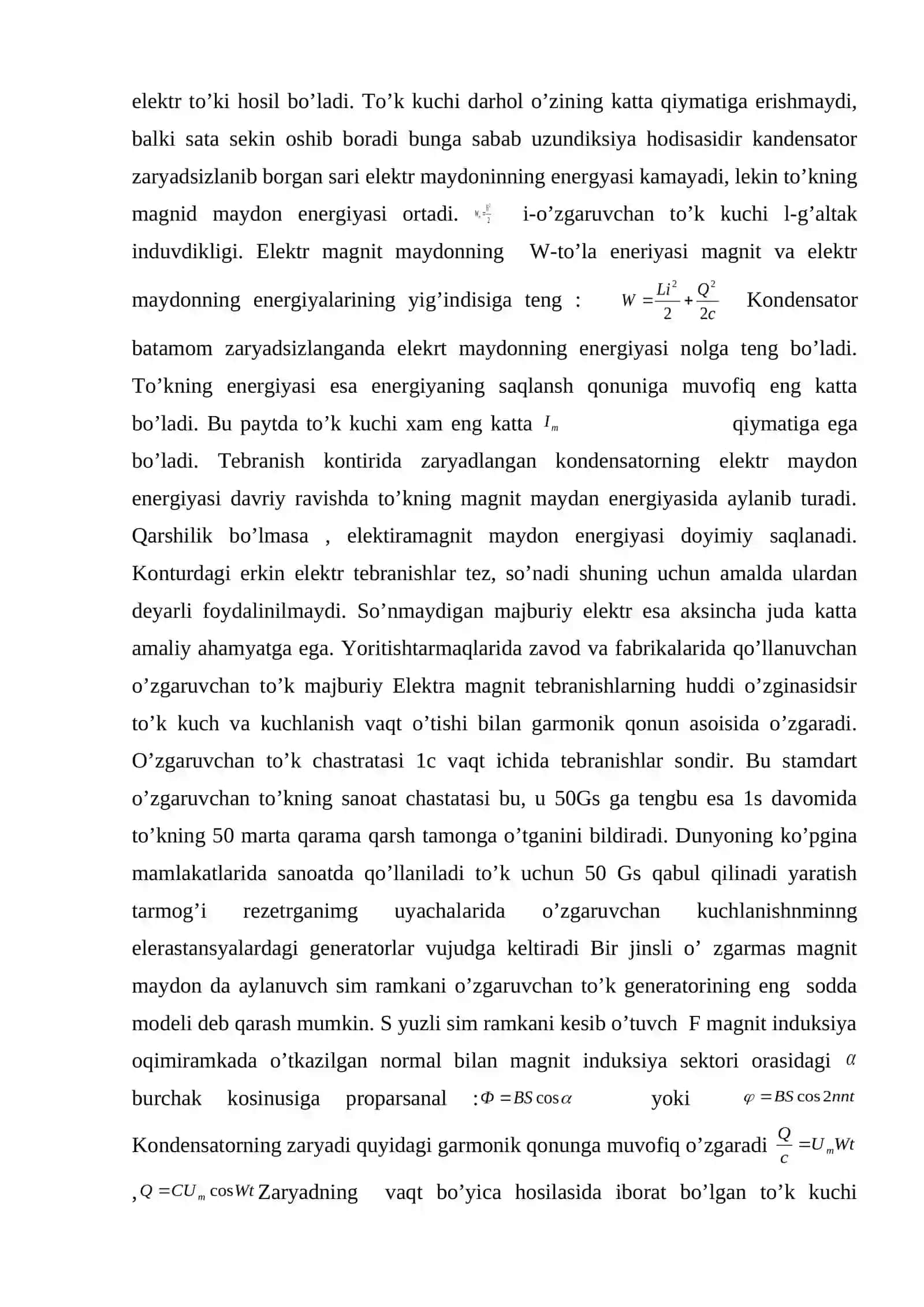 Elektromagnit tebranishlar va ularning qo’llanishi 3