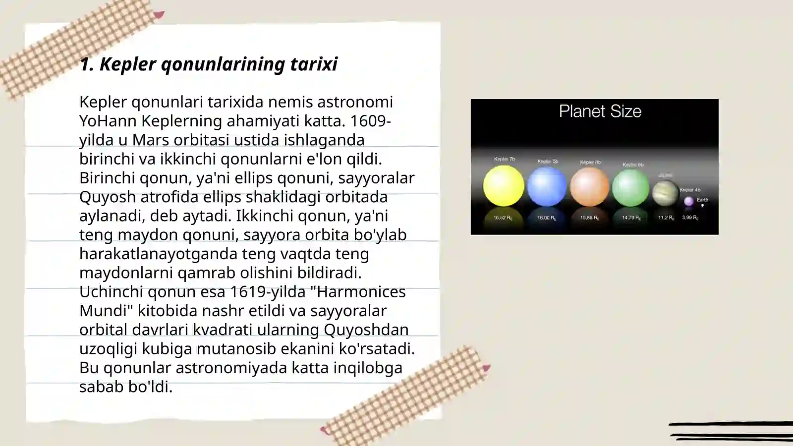 Kepler qonunlari 3