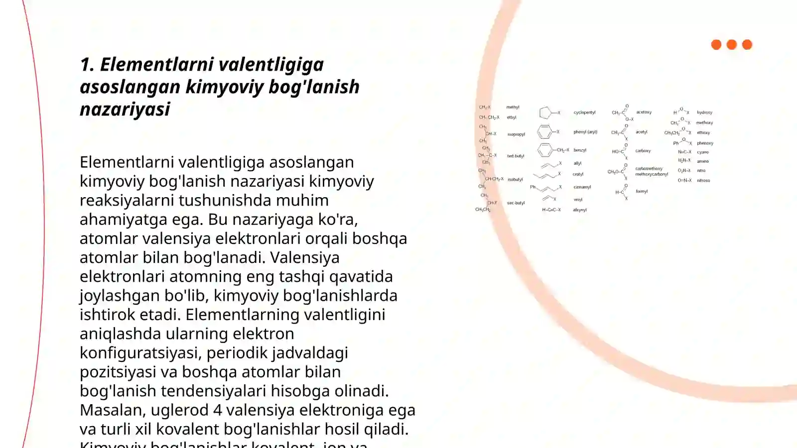 Elementlarni valentligiga asoslangan kimyoviy bog'lanish nazariyasi 3