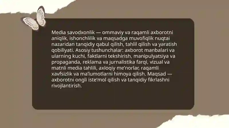 Media savodxonlik haqida maʼlumot 3