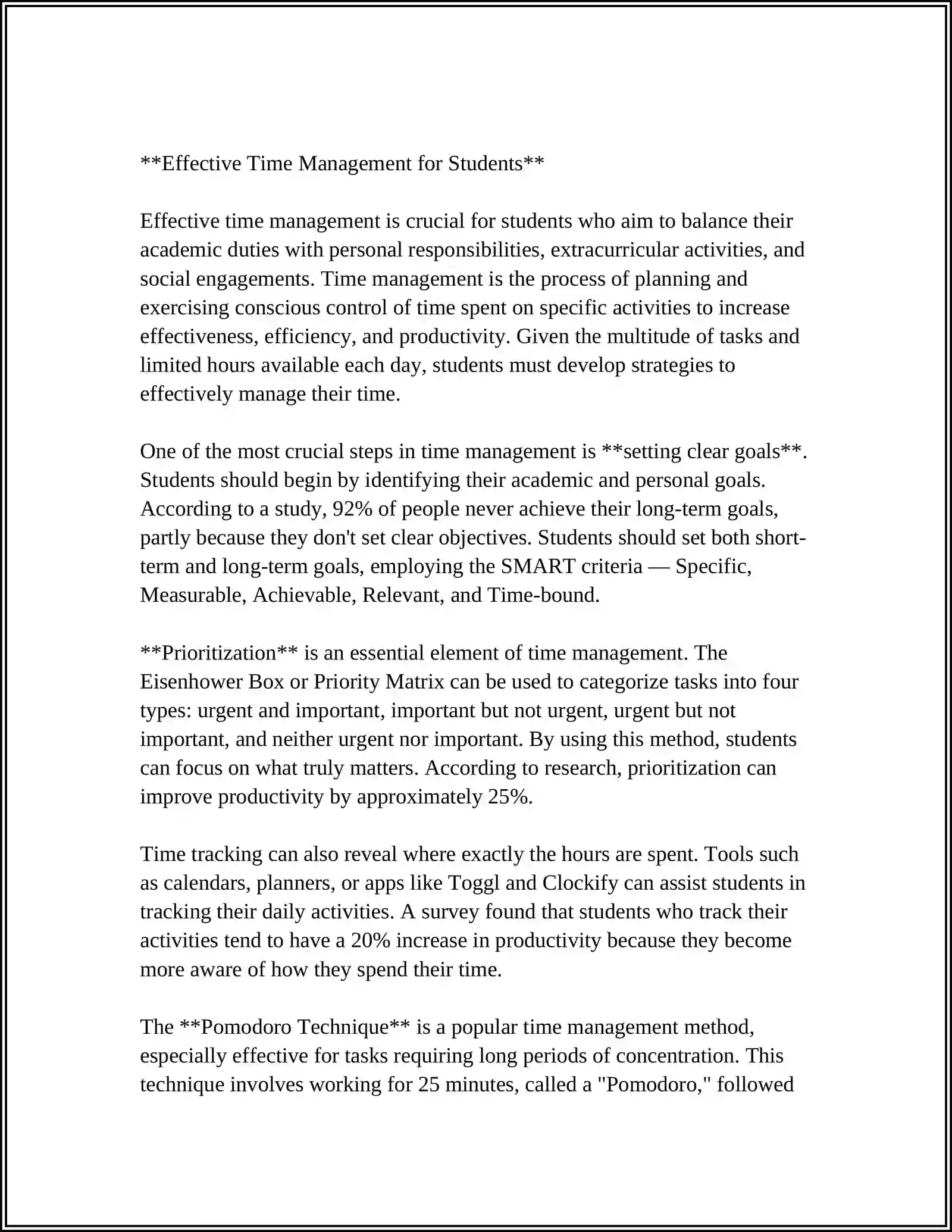 Effective Time Management for Students 3