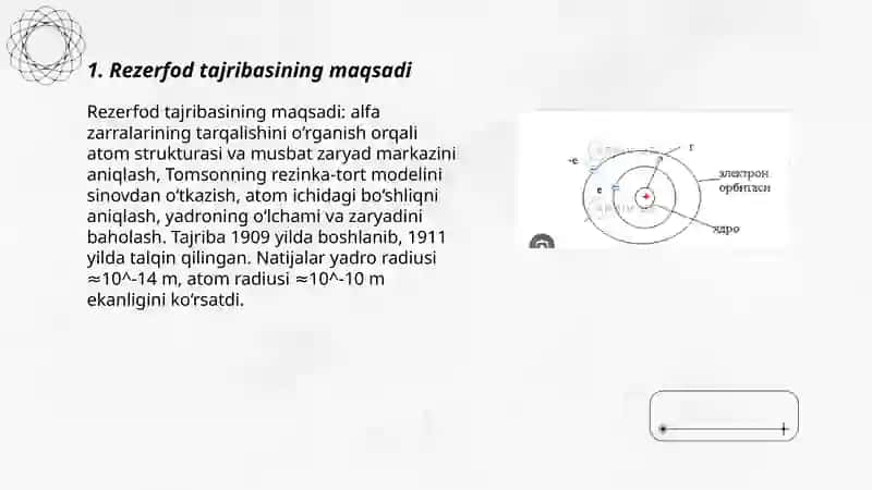Rezerfod tajribasi 3
