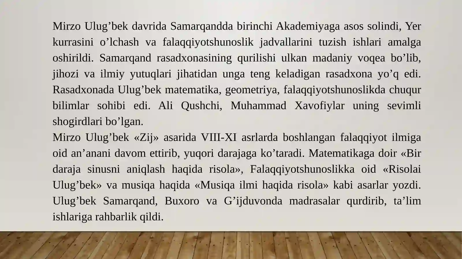 TEMURIYLAR DAVRI MATNSHUNOSLIGI 3