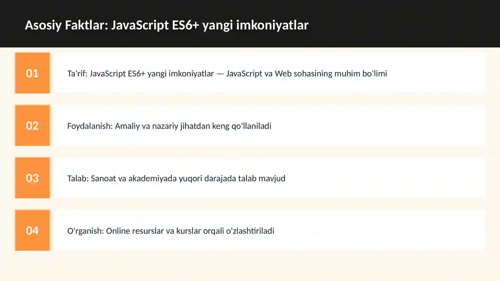 DASTURLASH | JAVASCRIPT VA WEB 3