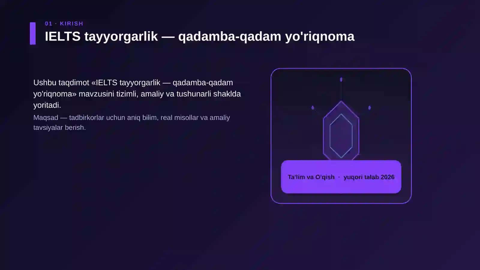 IELTS tayyorgarlik — qadamba-qadam yo'riqnoma 3