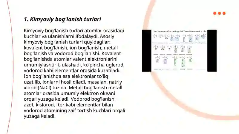 Kimyoviy bog'lanish turlari 3