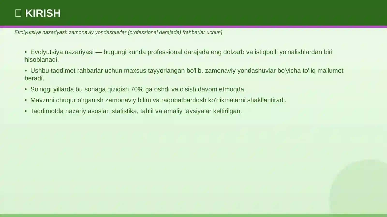 EVOLYUTSIYA NAZARIYASI 3
