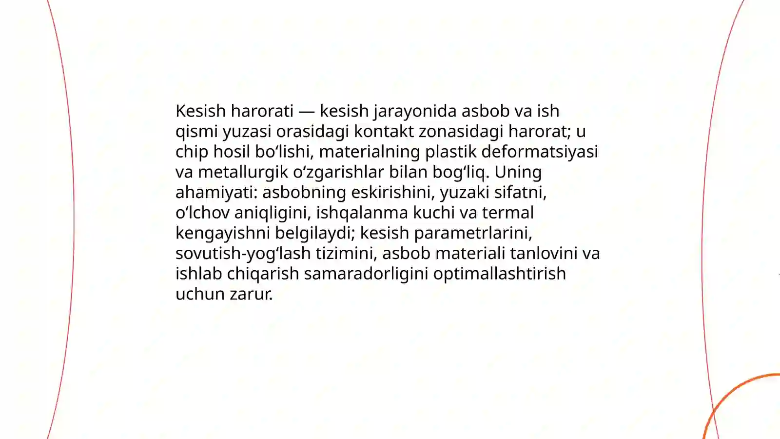 Kesish haroratini oʻlchash 3