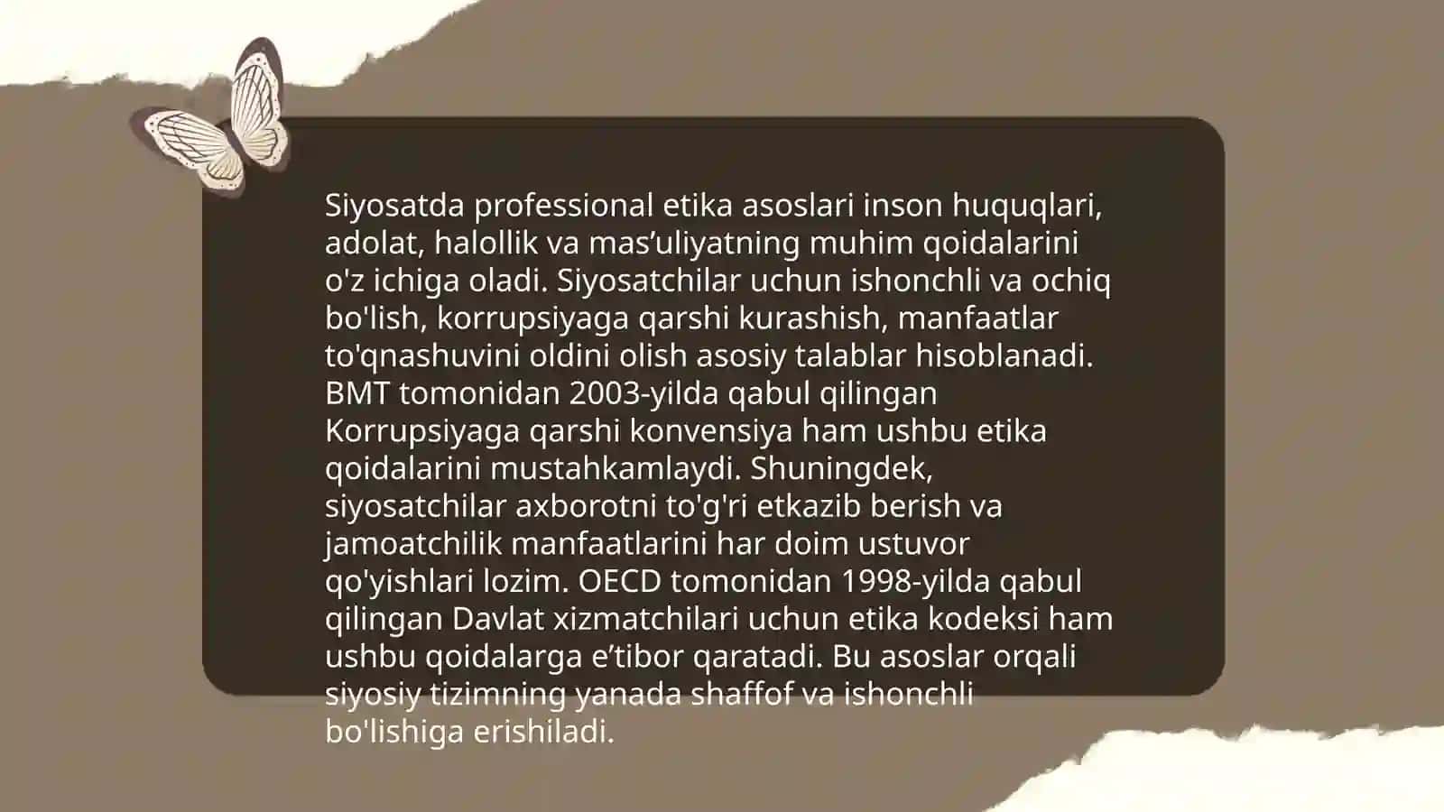 Siyosatda professional etika va yangi axloq siyosati 3