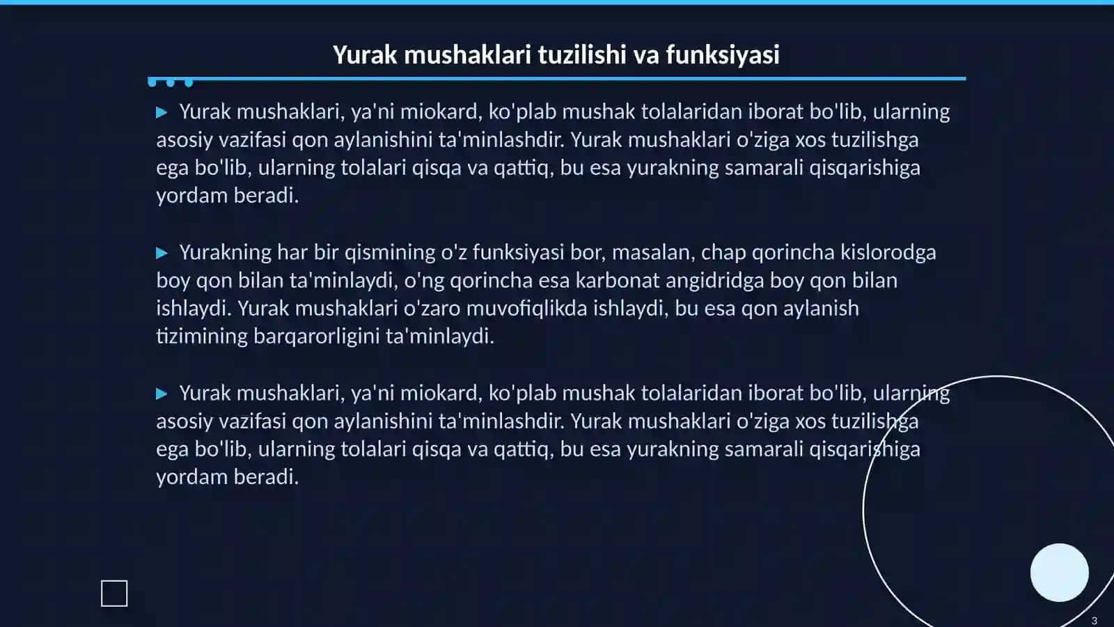 Yurak, mushak biokimyosi 3