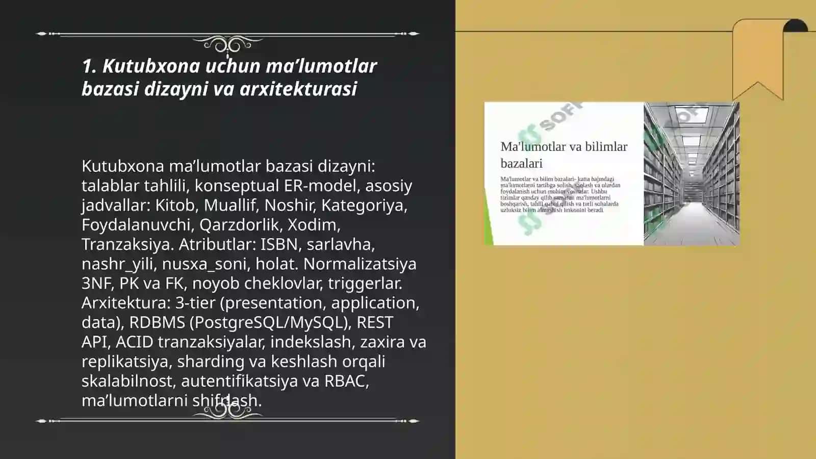 Kutubxona uchun ma’lumotlar bazasi 3