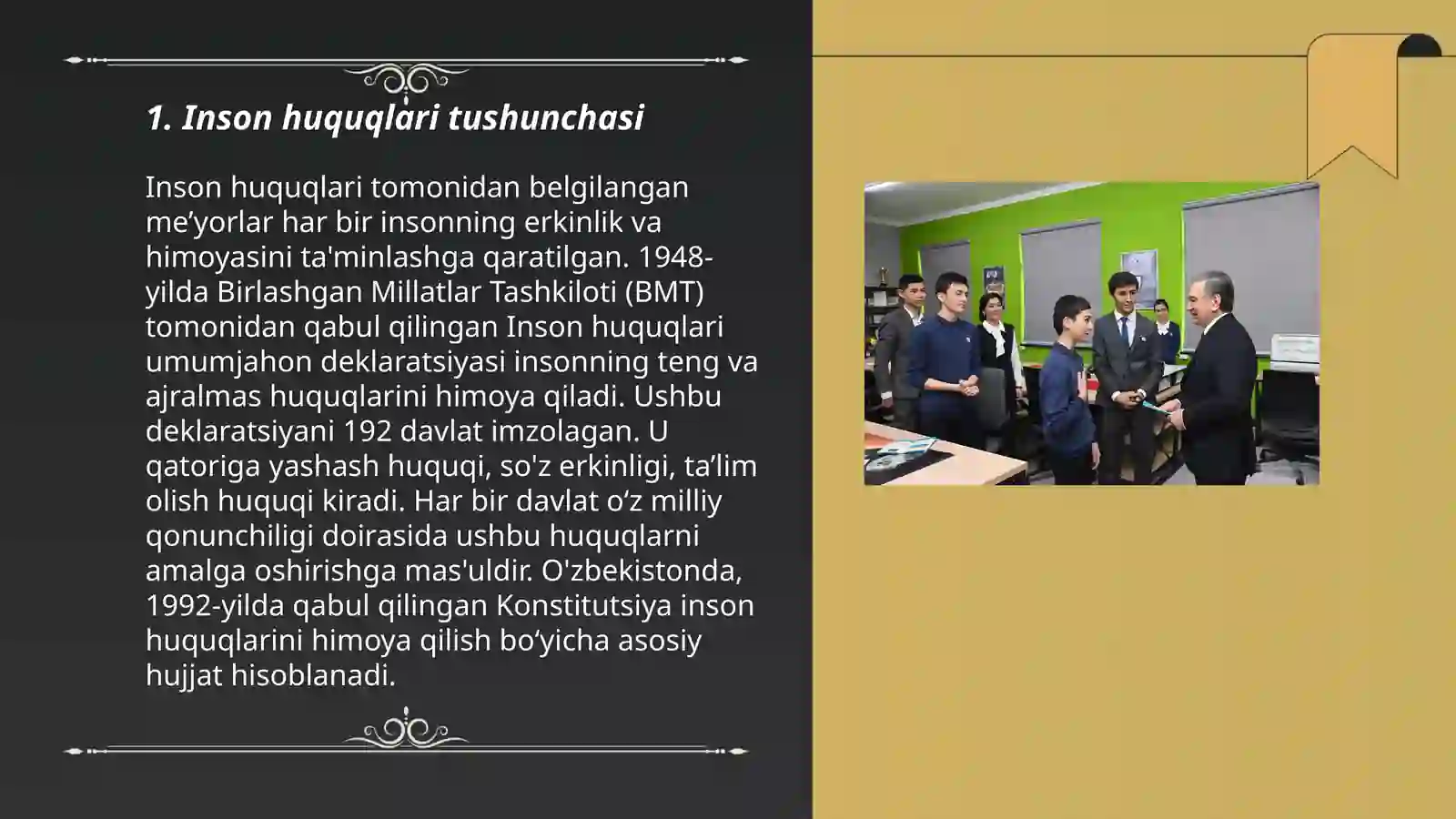 Òzbekistonda inson huquqlari va erkinliari kafolatining yaratilishi 3