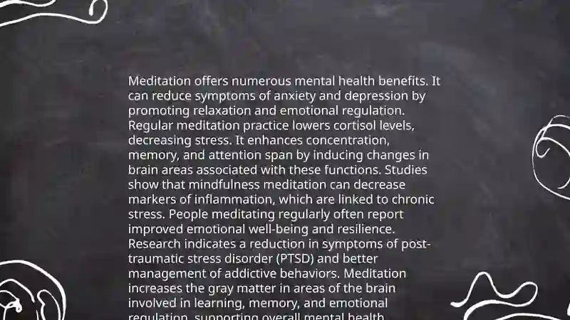 Benefits of Meditation for Mental Health 3