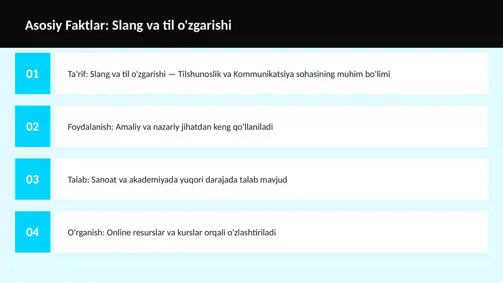 Slang va til o'zgarishi 3