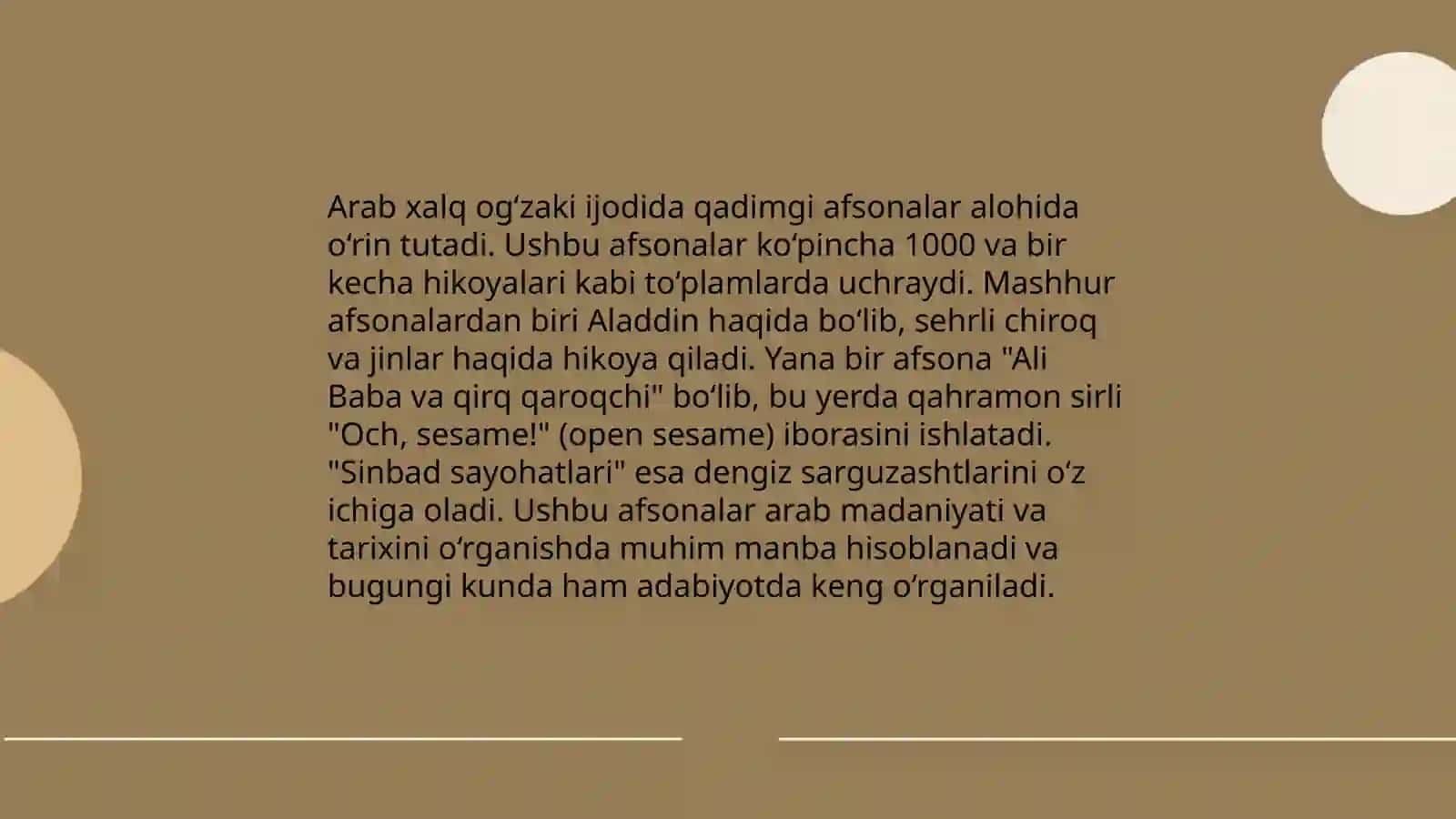 Arab folklori namunalari 3
