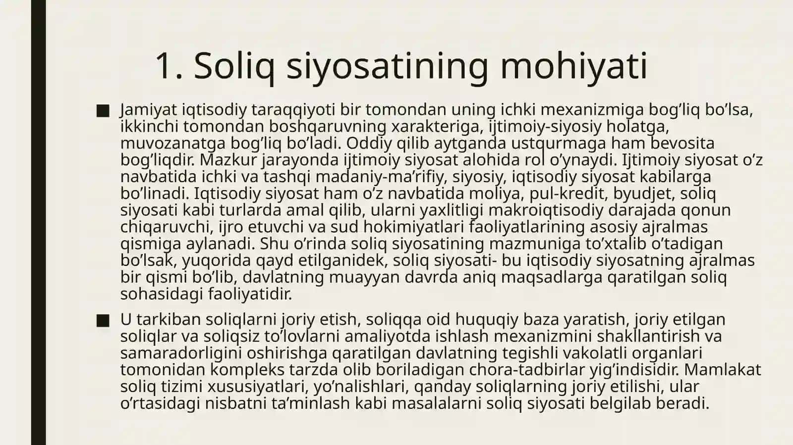 Soliq siyosati va uning iqtisodiy ta’siri 3