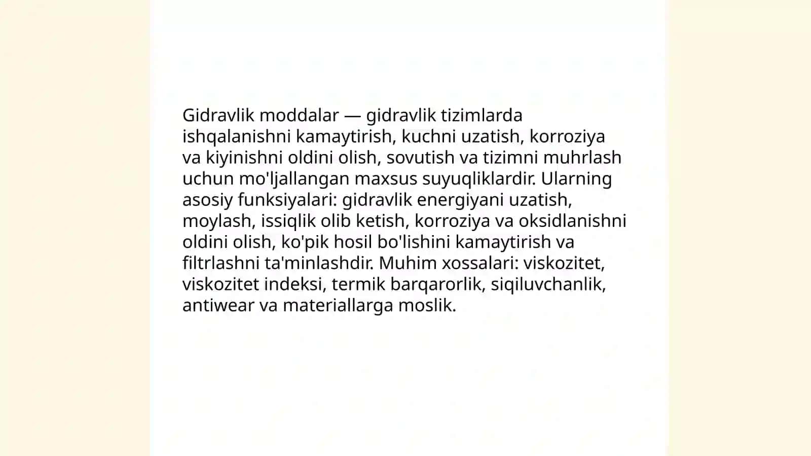 Gidravlik moddalar 3