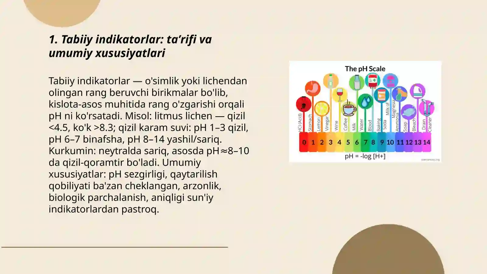 Tabiiy indikatorlar: taʼrifi va umumiy xususiyatlari 3