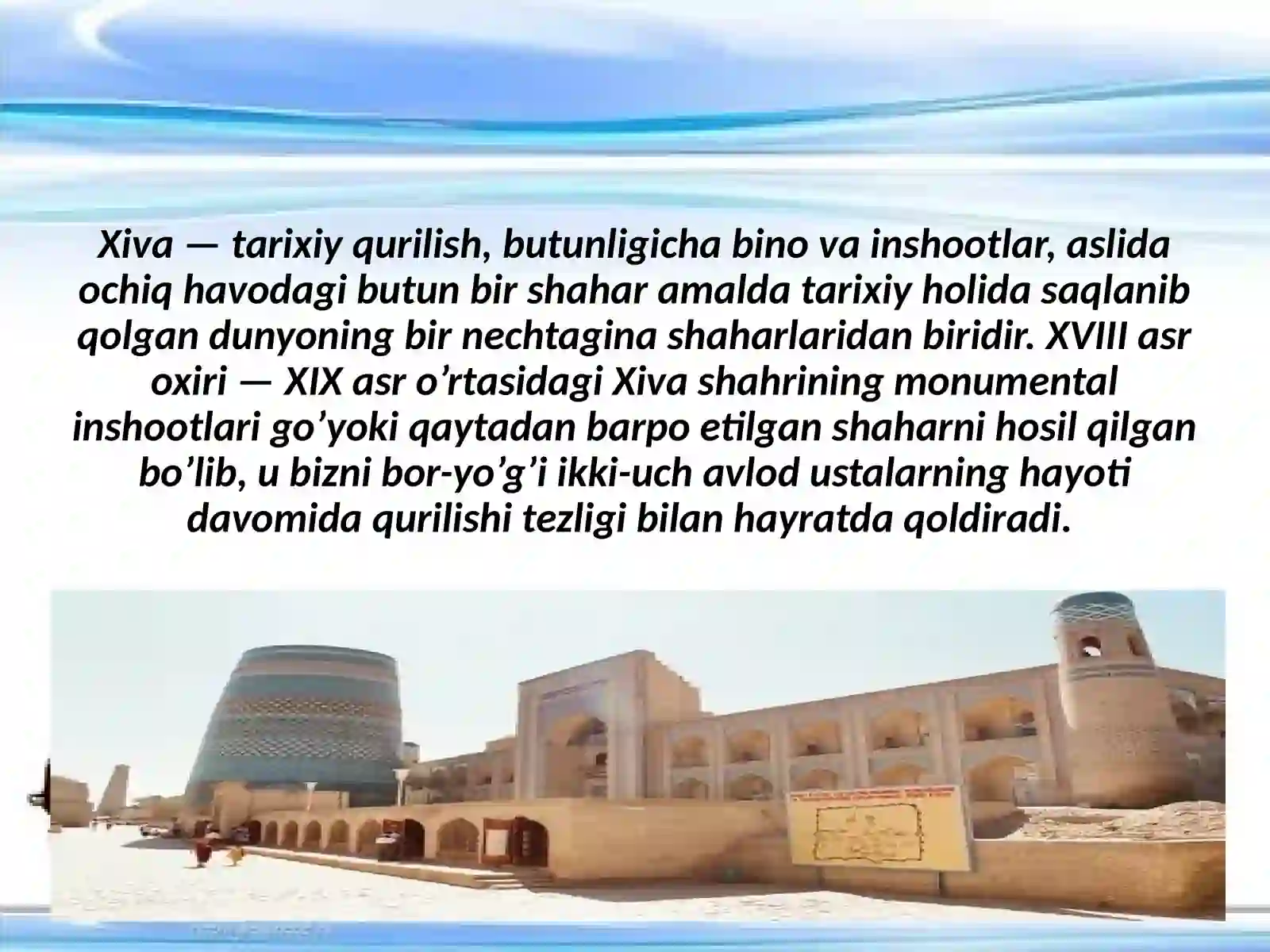 Xiva—ming gumbazli shahar 3