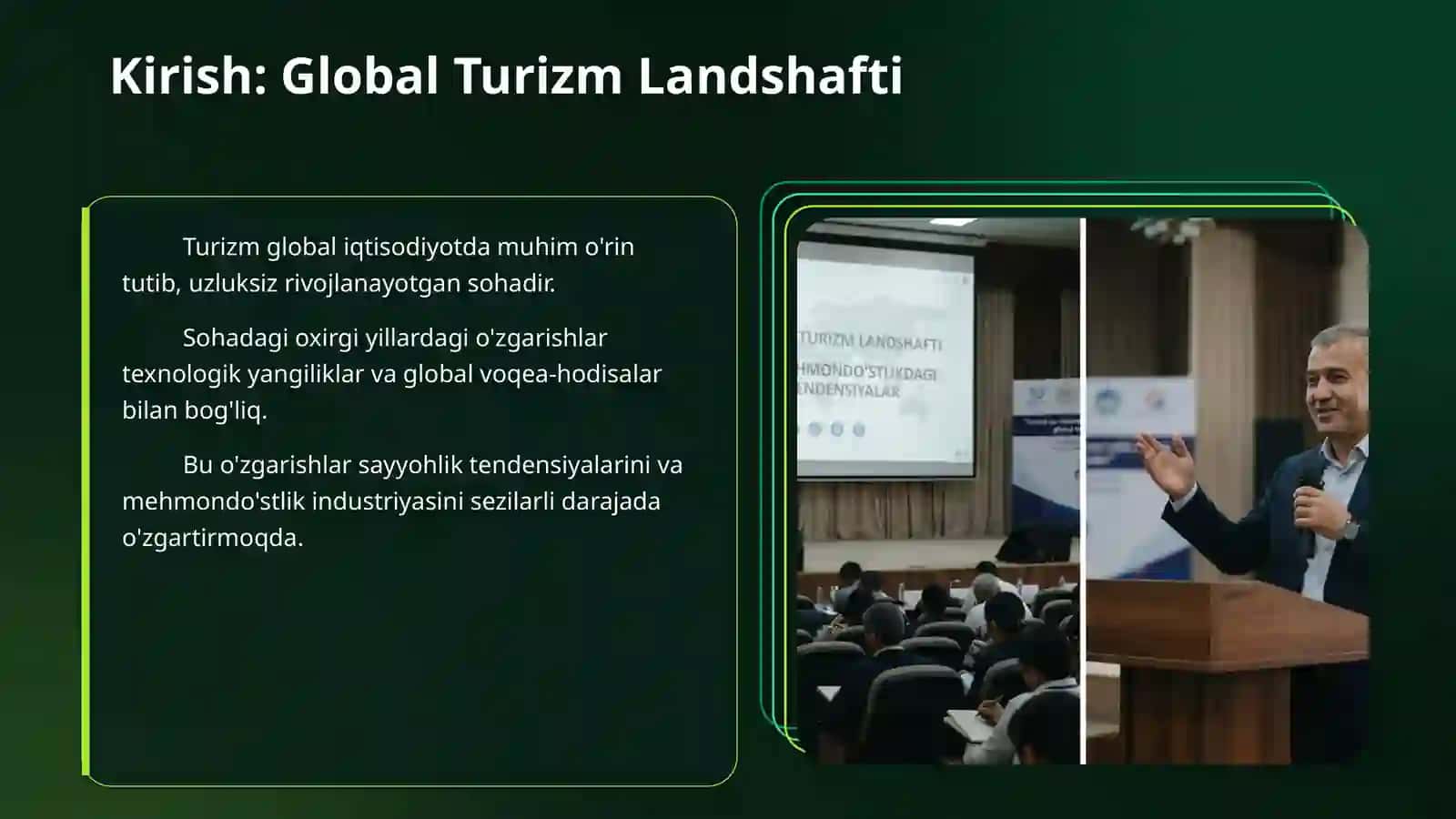 Turizm va mehmondoʻstlikdagi global tendensiyalar 3
