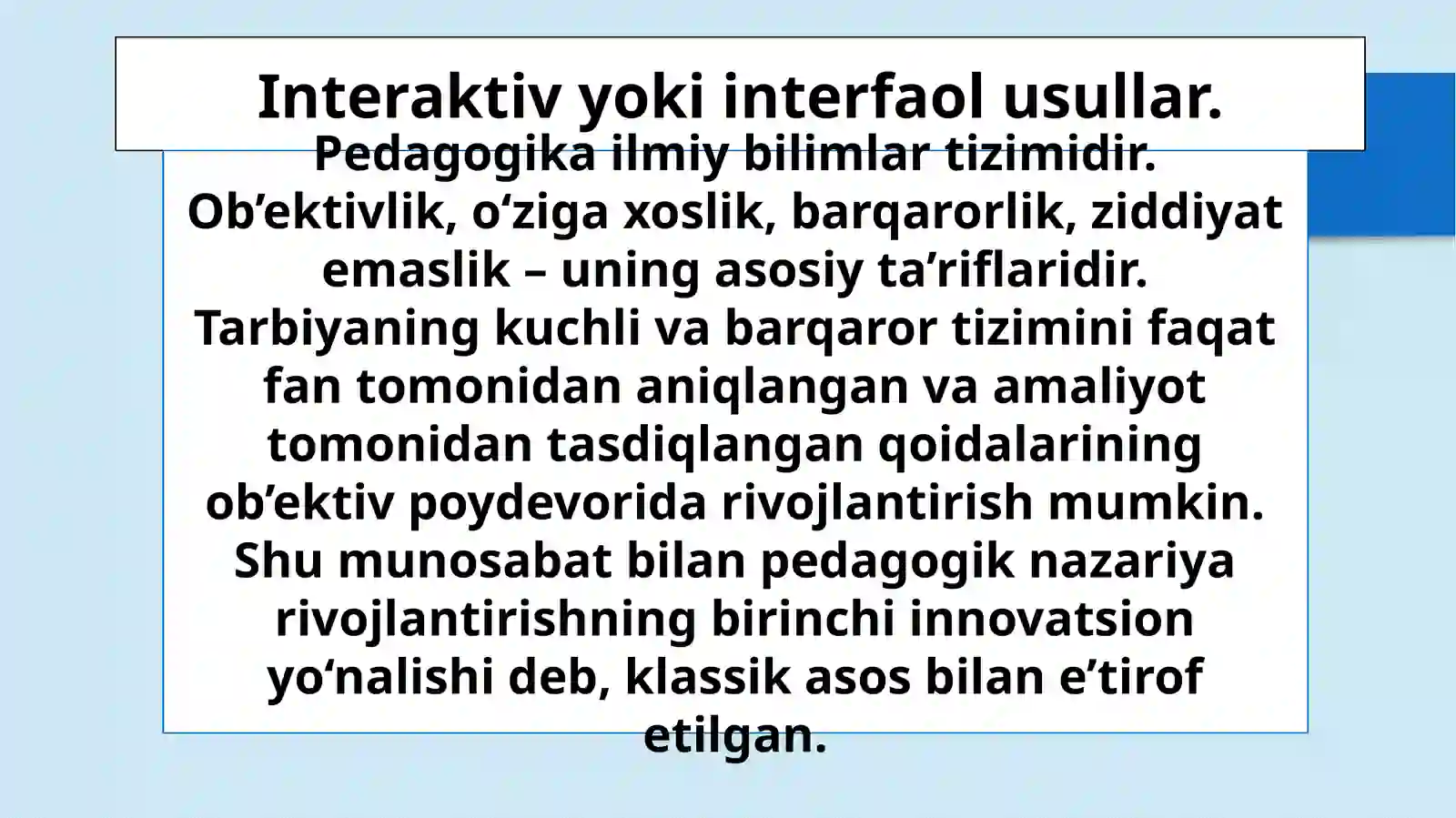 Interfaol Metodlar 3